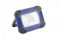 LED floodlight with rechargeable battery ONYX, 20 W, 1600 lm, 6400K, USB 5V/1A, RA>80, IP54, 120°, blue