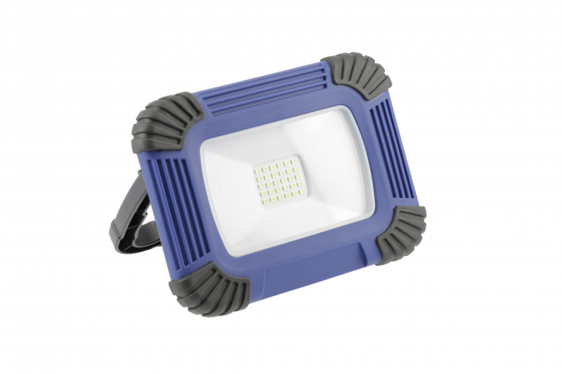 LED-schijnwerper met oplaadbare batterij ONYX, 20 W, 1600 lm, 6400K, USB 5V/1A, RA>80, IP54, 120°, blauw