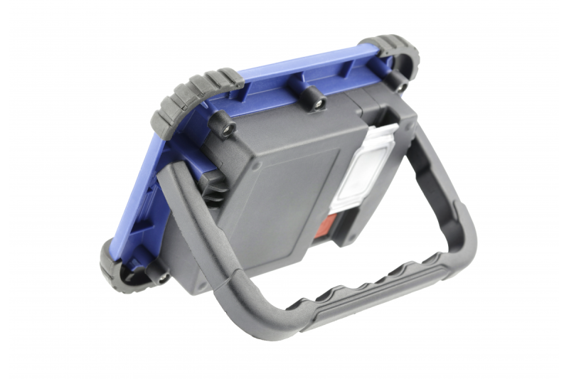 LED-schijnwerper met oplaadbare batterij ONYX, 20 W, 1600 lm, 6400K, USB 5V/1A, RA>80, IP54, 120°, blauw