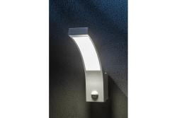 LED facade luminaire PARIS with motion sensor, 10 W, 900 lm, 4000K, IP54, white
