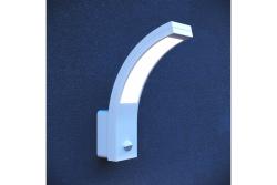 LED facade luminaire PARIS with motion sensor, 10 W, 900 lm, 4000K, IP54, white