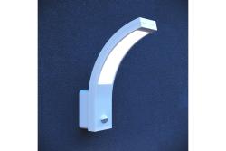 LED facade luminaire PARIS with motion sensor, 10 W, 900 lm, 4000K, IP54, white