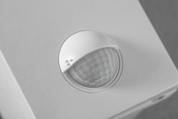 LED facade luminaire PARIS with motion sensor, 10 W, 900 lm, 4000K, IP54, white