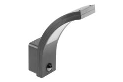 LED facade luminaire PARIS with motion sensor, 10 W, 900 lm, 4000K, IP54, gray