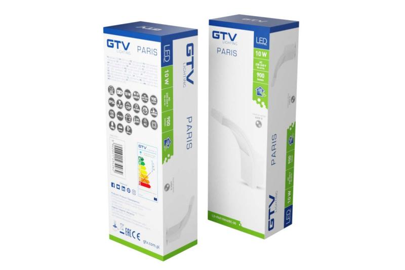 LED-gevelarmatuur PARIS, 10 W, 900 lm, 4000 K, IP54, wit