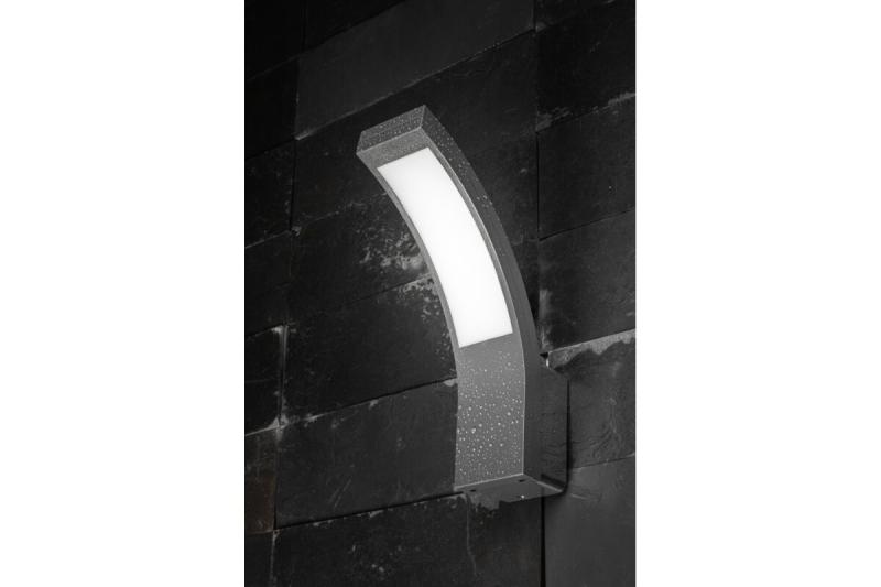 LED-gevelarmatuur PARIS, 10 W, 900 lm, 4000 K, IP54, grijs