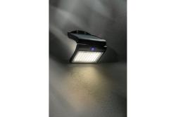 LED facade luminaire on solar battery RAMOS, motion/twilight sensor, 300 lm, 3.7V, 1800 mAh, IP44, 6400K, black