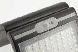 LED facade luminaire on solar battery RAMOS, motion/twilight sensor, 300 lm, 3.7V, 1800 mAh, IP44, 6400K, black