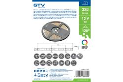 LED strip RGBW 5050, DC12V, 300LED/5m, 17 W/m, IP20, rulle 5 m