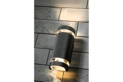 Facade luminaire bidirectional SILVA, 2*GU10, max. 2*50 W, IP54, black