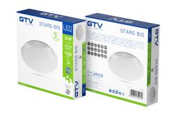 LED luminaire STARS BIS, 24 W, 1920 lm, 4000K, AC180-250V, PF>0.5, IP54, Ø330 mm