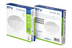 LED luminaire STARS BIS, 48 W, 3840 lm, 4000K, AC180-250V, PF>0.9, IP54, Ø480 mm