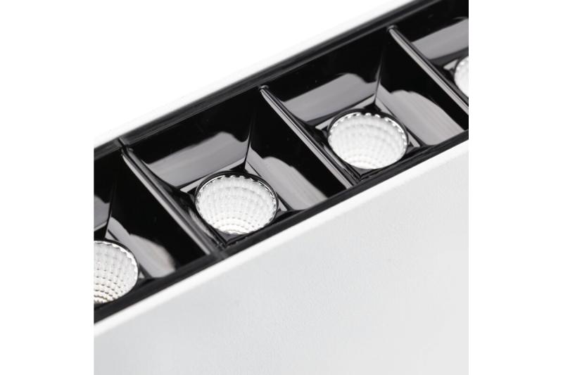 LED lineaire armatuur VILANA 42 W (30 W+12 W), 3780 lm, 4000K, UGR<19, IP20, 48/120°, 120 cm, wit