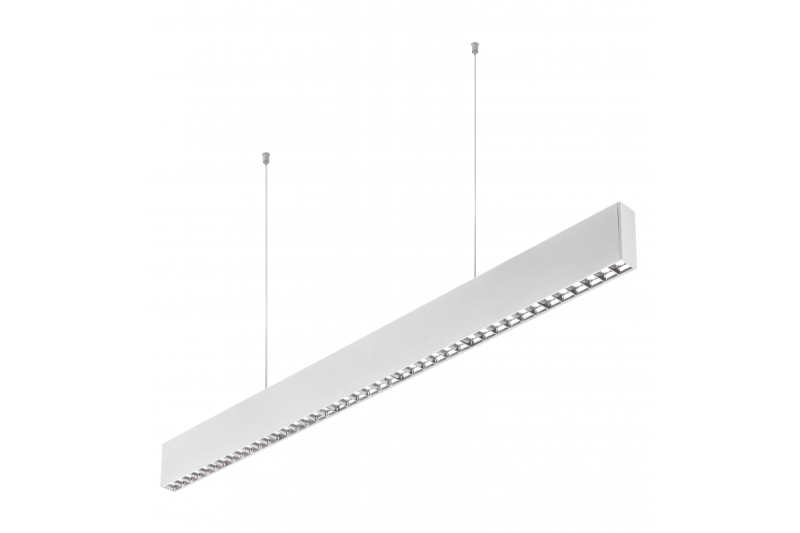 LED lineaire armatuur VILANA 42 W (30 W+12 W), 3780 lm, 4000K, UGR<19, IP20, 48/120°, 120 cm, wit