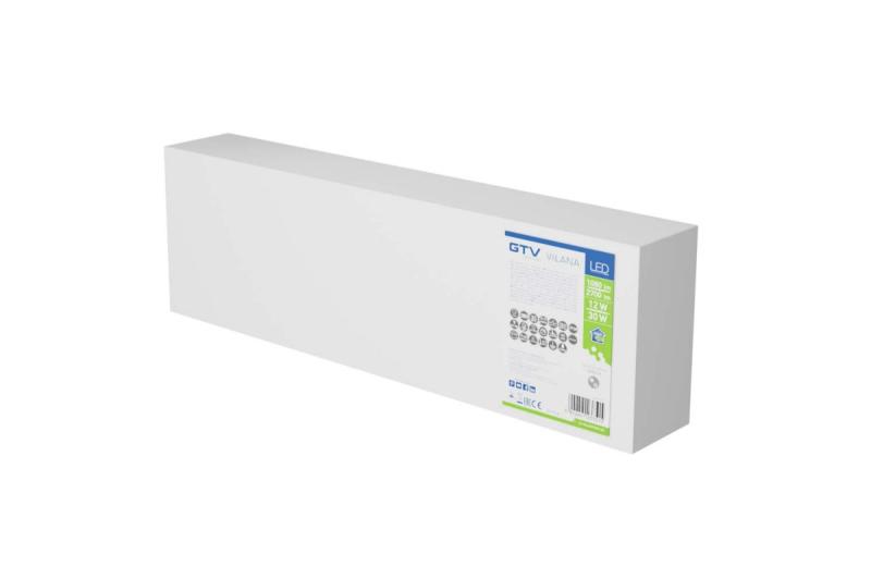 LED lineaire armatuur VILANA 42 W (30 W+12 W), 3780 lm, 4000K, UGR<19, IP20, 48/120°, 120 cm, wit