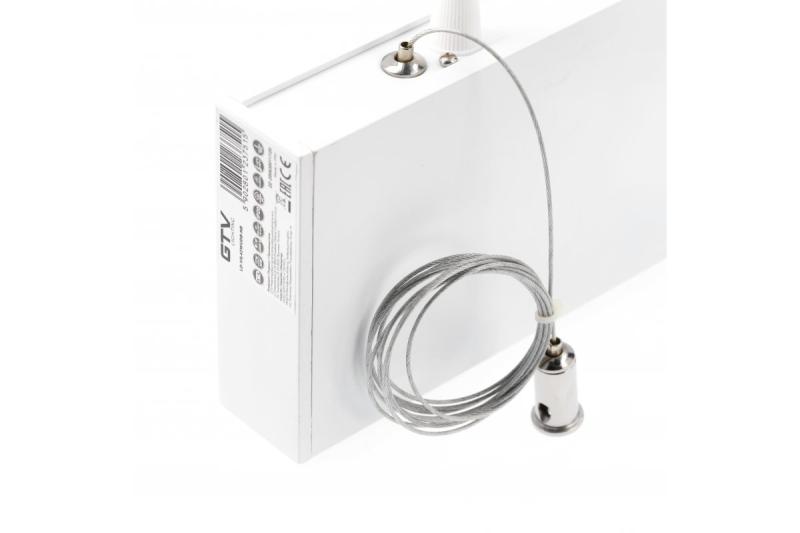LED lineaire armatuur VILANA 42 W (30 W+12 W), 3780 lm, 4000K, UGR<19, IP20, 48/120°, 120 cm, wit