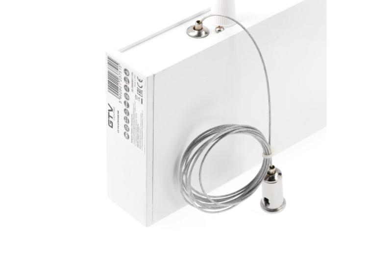 LED lineaire armatuur VILANA 42 W (30 W+12 W), 3780 lm, 4000K, UGR<19, IP20, 48/120°, 120 cm, wit