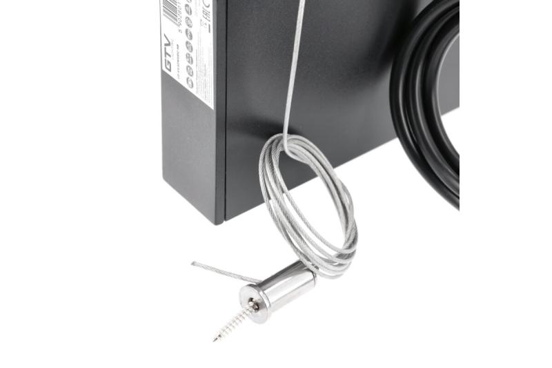 LED lineaire armatuur VILANA 42 W (30 W+12 W), 3780 lm, 4000K, UGR<19, IP20, 48/120°, 120 cm, zwart