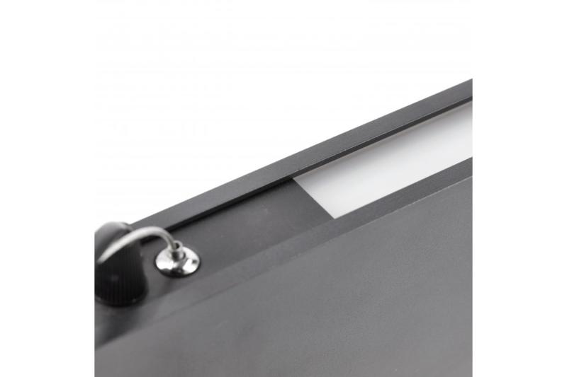 LED lineaire armatuur VILANA 42 W (30 W+12 W), 3780 lm, 4000K, UGR<19, IP20, 48/120°, 120 cm, zwart