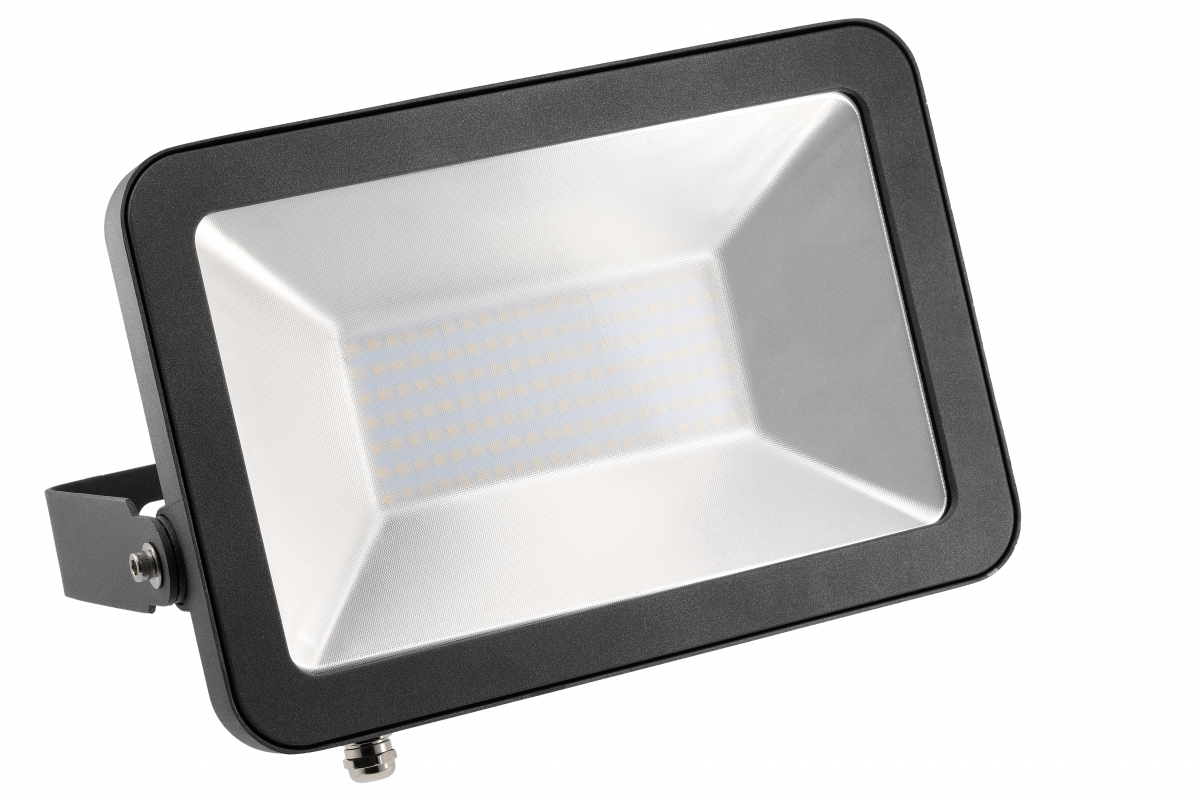 LED floodlight VIPER, 100 W, 10000 lm, 4000K, AC220-240V, IP65, 120°, gray