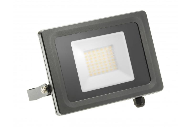 LED-schijnwerper VIPER, 30 W, 2700 lm, 4000K, AC220-240V, IP65, 120°, grijs