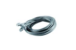 Set of steel mounting cables for suspending LED panels