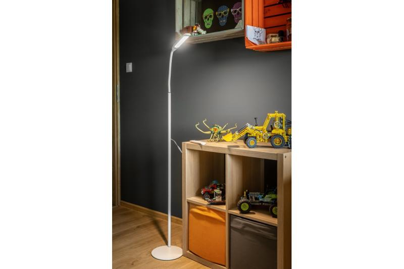 LED vloerlamp YORK, 10 W, 900 lm, CCT, dimbaar, afstandsbediening, zwart