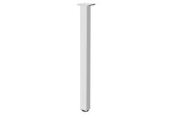 Square aluminium table leg with regulation foot