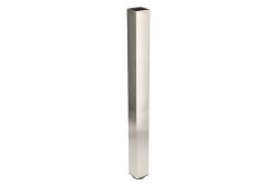 Square aluminium table leg with regulation foot 60x60x710