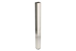 Square aluminium table leg with regulation foot 60x60x710