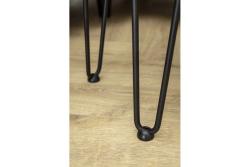 Hairpin ARTO leg with foot, 3 rods, 10 x 711 mm, black