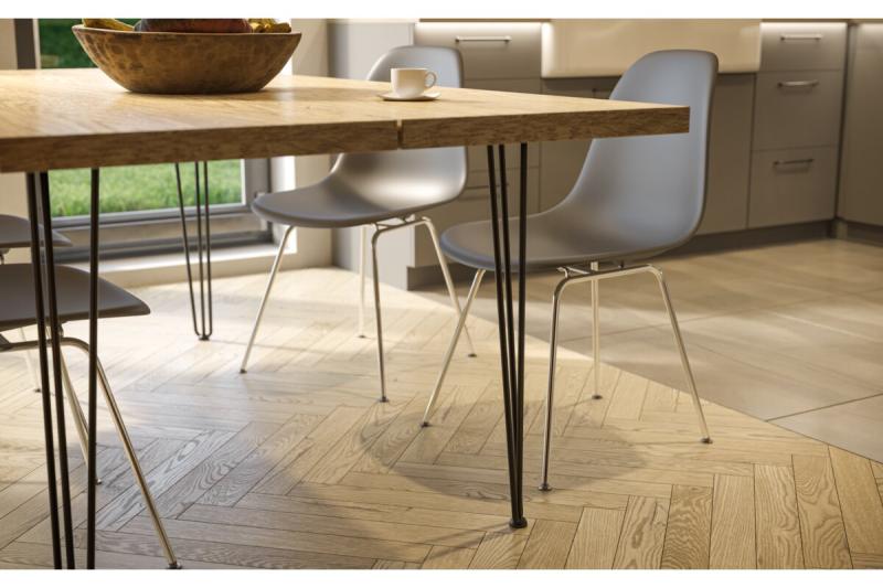 Haarspeld ARTO poot met voet, 3 staven, 10 x 711 mm, zwart