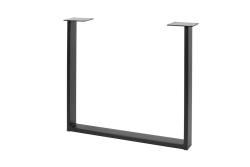 Frame leg GTV INDUSTRIA, rectangle, H=710 mm, W=820 mm, profile 80 x 20, steel, black