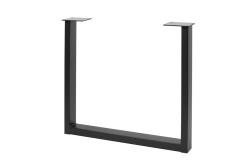 Frame leg GTV INDUSTRIA, rectangle, H=710 mm, W=820 mm, profile 80 x 40, steel, black