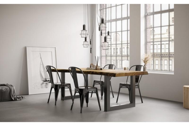 Frame been GTV INDUSTRIA, rechthoek PRO, H=710 mm, W=820 mm, profiel 80 x 80, staal, zwart