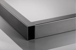 Frame leg GTV INDUSTRIA, trapezoid, H=710 mm, W=820 mm, profile 80 x 40, steel, black