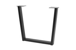 Frame leg GTV INDUSTRIA, trapezoid, H=710 mm, W=820 mm, profile 80 x 40, steel, black