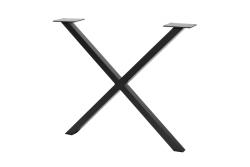 Frame leg GTV INDUSTRIA, cross, H=710 mm, W=820 mm, profile 80 x 20, steel, black