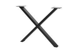 Frame leg GTV INDUSTRIA, cross, H=710 mm, W=820 mm, profile 80 x 40, steel, black