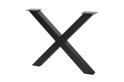 Frame leg GTV INDUSTRIA, cross PRO, H=710 mm, W=820 mm, profile 80 x 80, steel, black