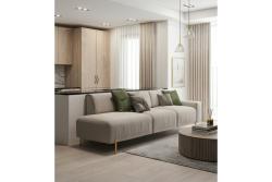 RONDA foot, height 150 mm, brushed gold