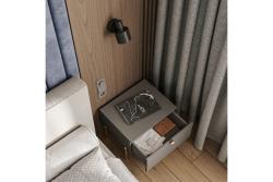 RONDA foot, height 150 mm, brushed gold