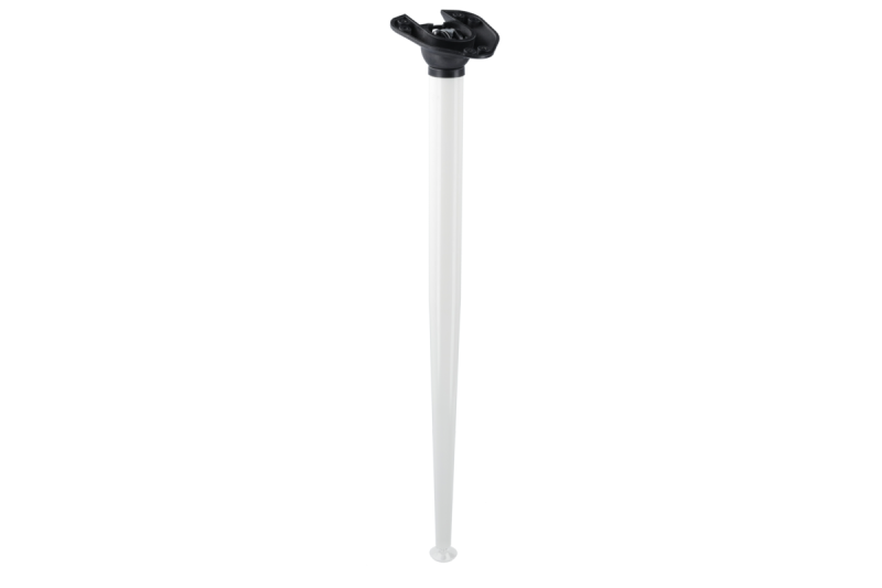Poot 40 x 710 X-LINE hellend, opvouwbaar, verstelbare voet, wit