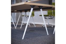 Leg 40 x 710 X-LINE inclined, foldable, adjustable foot, black