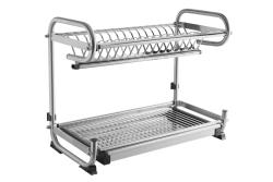 Self-standing two tier dish rack (inox)