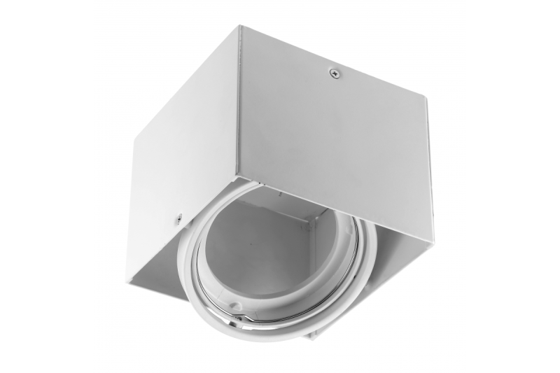 Behuizing voor plafondarmatuur PIREO N, opbouw, enkel, IP20, wit