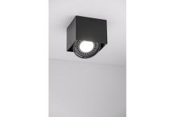 Ceiling luminaire housing PIREO N, surface-mounted, single, IP20, black