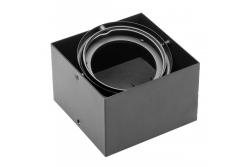 Ceiling luminaire housing PIREO N, surface-mounted, single, IP20, black