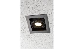 Ceiling luminaire housing PIREO, recessed, IP20, single, black