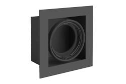 Ceiling luminaire housing PIREO, recessed, IP20, single, black